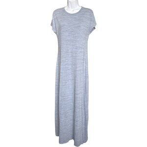 LuLaRoe | Light Gray/Blue Women's Maxi Dress
